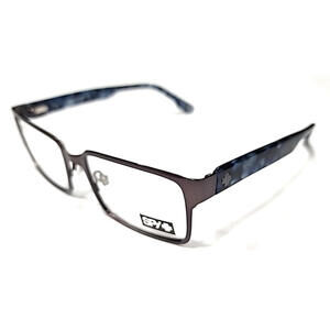 Spy+ Ellis Gunmetal Navy Blue Tortoise Rectangle Eyeglasses Frame 53-17 145 New